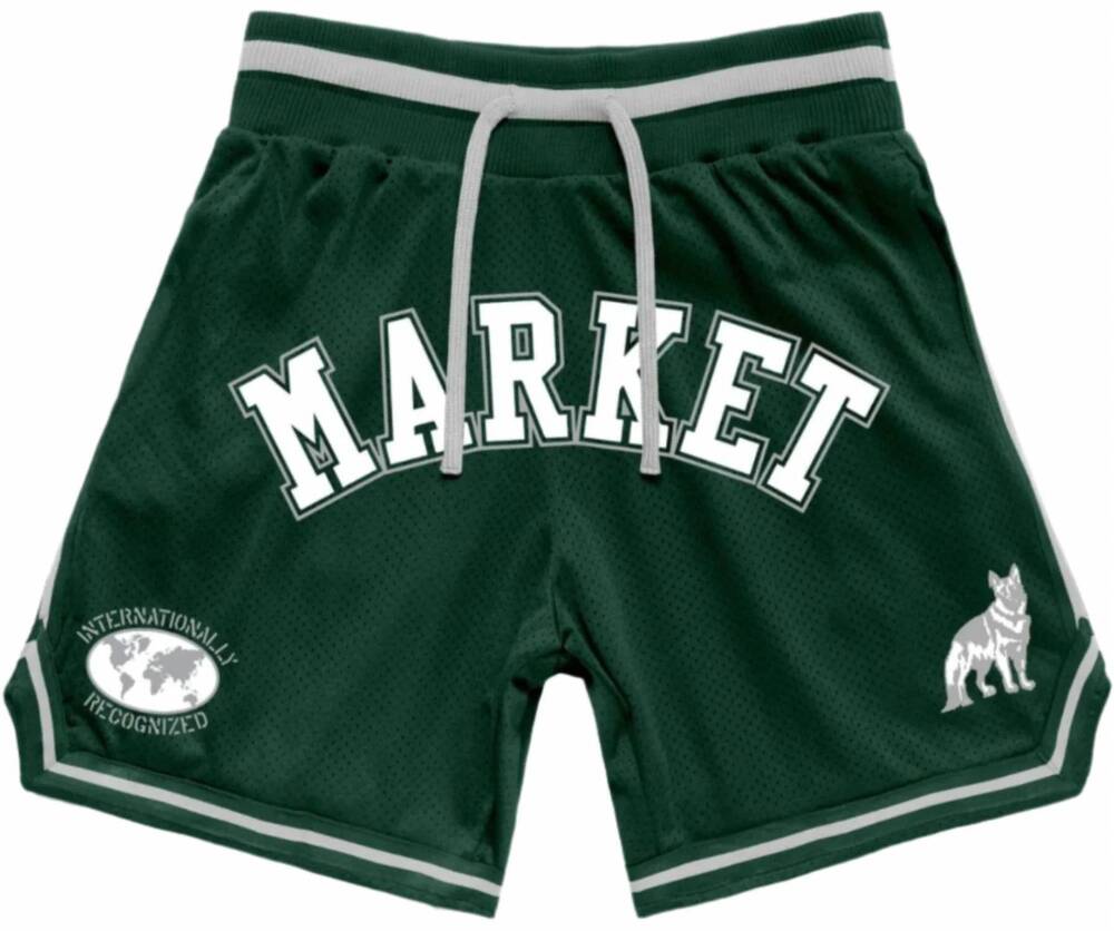 NEW MARKET men's game mesh shorts in green